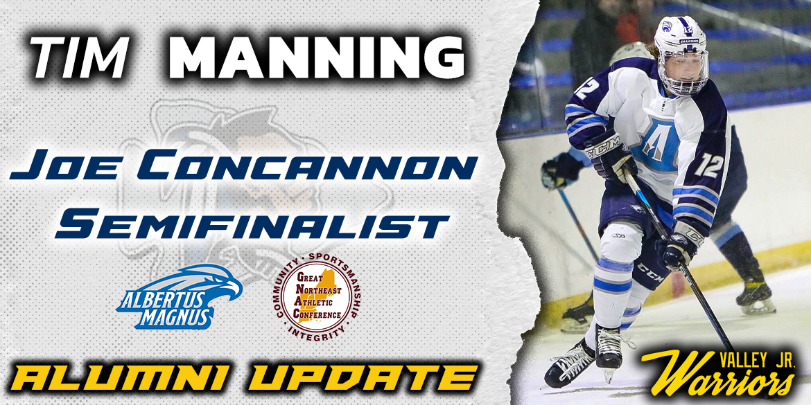 Timmy Manning Selected as a semi-finalist for the prestigious Joe Concannon Award