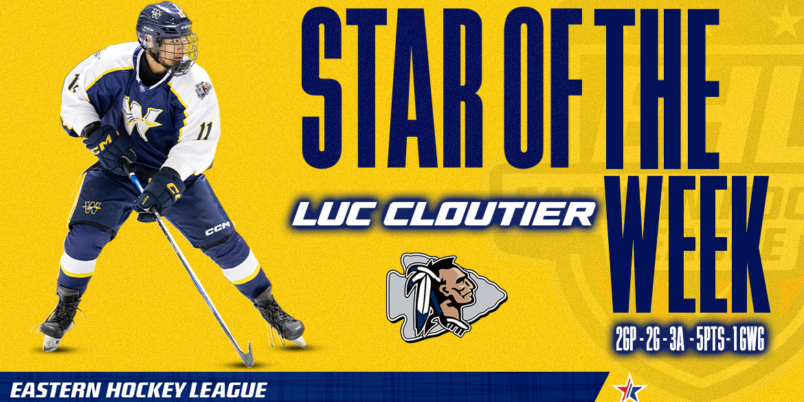 Luc Cloutier Named North Division Star of the Week
